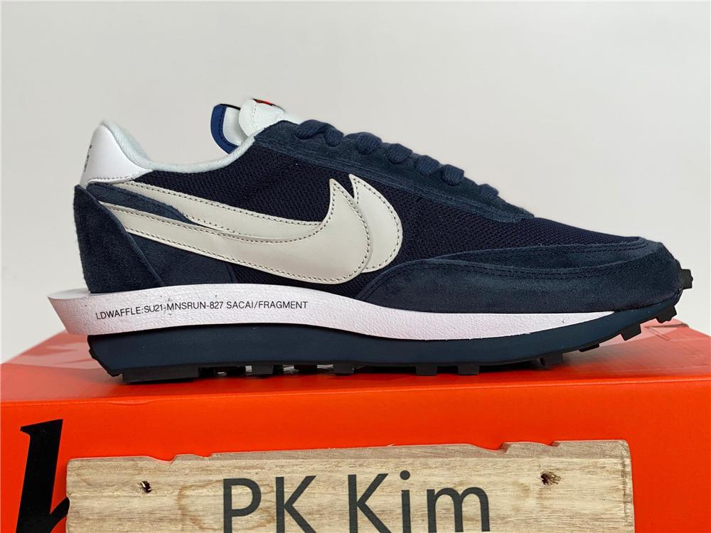 PK God Fragement design X Sacai X LDwaffle blackened blue retail materials ready to ship